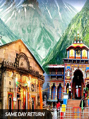 Do Dham Helicopter Yatra from Dehradun flying over the Himalayas to Kedarnath and Badrinath temples