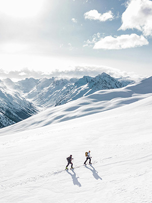 Breathtaking alpine landscape with snow-covered peaks, pine forests, and cozy chalets – JSBT Holidays